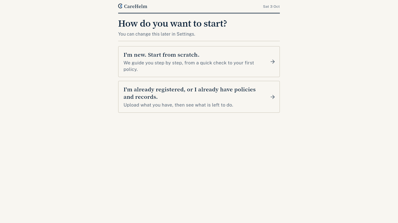 The first-run choice with two options
